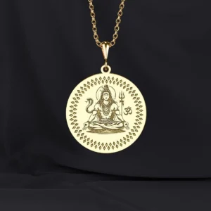 Silver Plated Shiv Necklace – Divine Protection & Spiritual Power