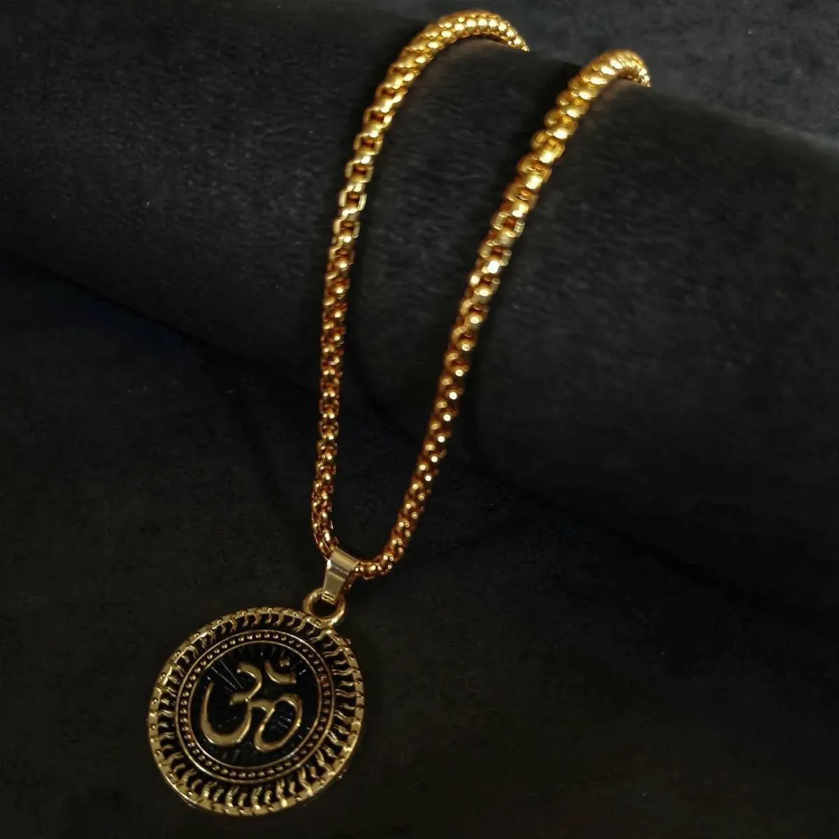 Gold Plated Om Necklace – Timeless Spiritual Elegance